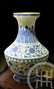 青画口底奔进川子连金钟瓶