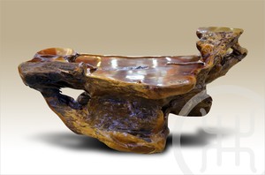 金丝楠乌木茶台 单体 