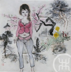 现代美女