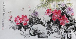 花开富贵，竹报平安